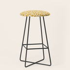 Festive Mustard Yellow, Triangles  Stool Gallery Image 1