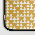 Festive Mustard Yellow, Triangles  Laptop Sleeve Gallery Image 3