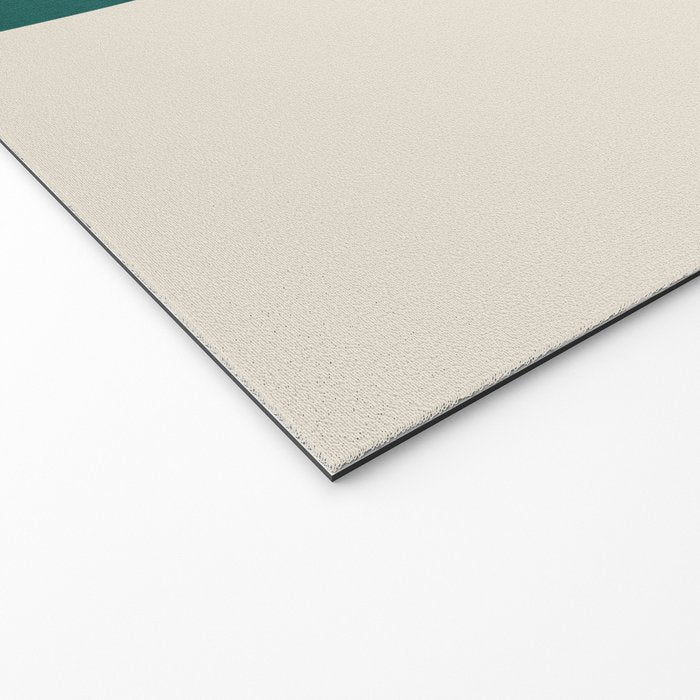 Teal Mustard Gray Art Welcome Mat Gallery Image 2
