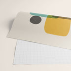 Teal Mustard Gray Art Wrapping Paper Gallery Image 2
