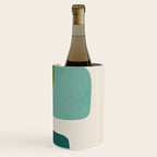 Teal Mustard Gray Art Wine Chiller Gallery Image 3