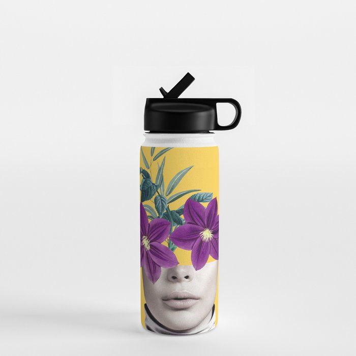 Floral Portrait 2 Water Bottle Gallery Image 1