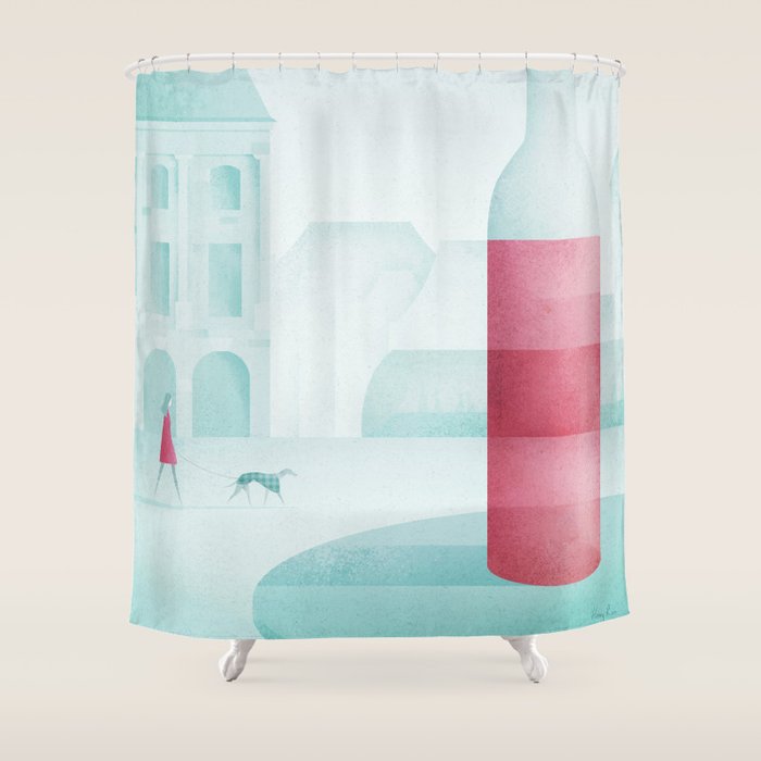 Bordeaux Shower Curtain Gallery Image 1