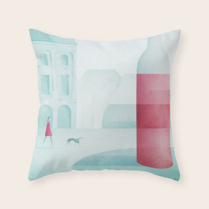 Bordeaux Throw Pillow Gallery Image 6