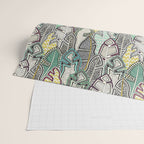 layered palm leaves Wrapping Paper Gallery Image 2