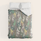 layered palm leaves Duvet Cover Gallery Image 6