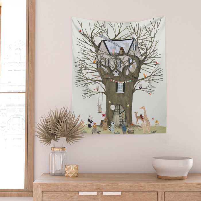 the astrology tree Wall Tapestry Gallery Image 2