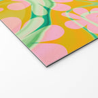 Retro Daisy Tie Dye Pattern Welcome Mat Gallery Image 2