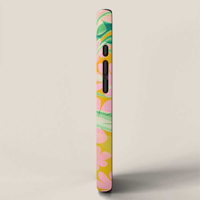Retro Daisy Tie Dye Pattern iPhone Case Gallery Image 2