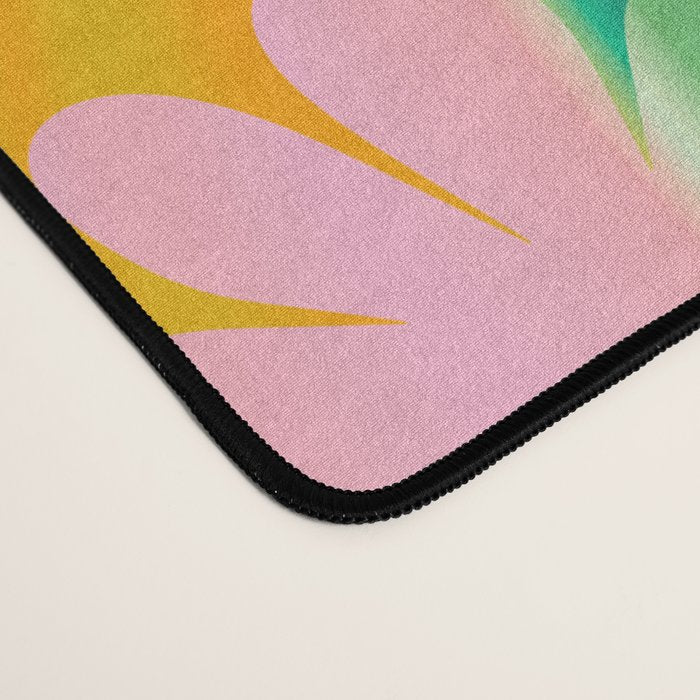 Retro Daisy Tie Dye Pattern Desk Mat Gallery Image 4