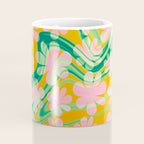 Retro Daisy Tie Dye Pattern Coffee Mug Gallery Image 4
