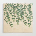 Decorative Eucalyptus Leaves Wood Wall Art Gallery Image 1