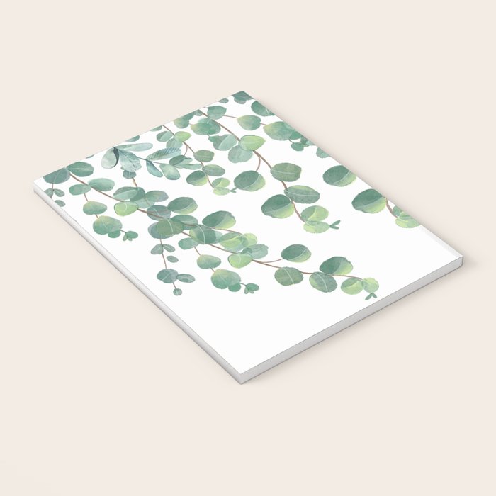 Decorative Eucalyptus Leaves Notebook Gallery Image 3