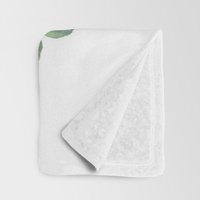 Decorative Eucalyptus Leaves Throw Blanket Gallery Image 3