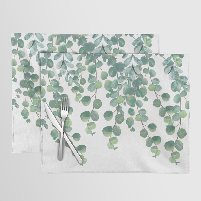 Decorative Eucalyptus Leaves Placemat Gallery Image 1