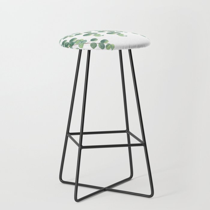 Decorative Eucalyptus Leaves Stool Gallery Image 1