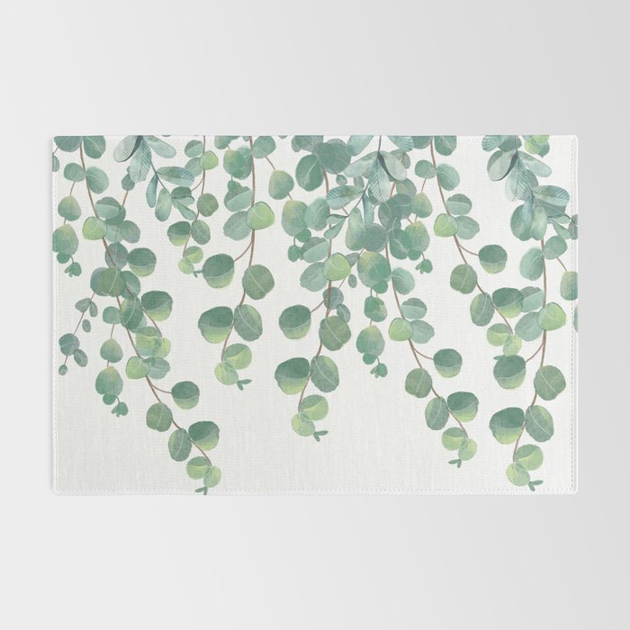 Decorative Eucalyptus Leaves Rug Gallery Image 2