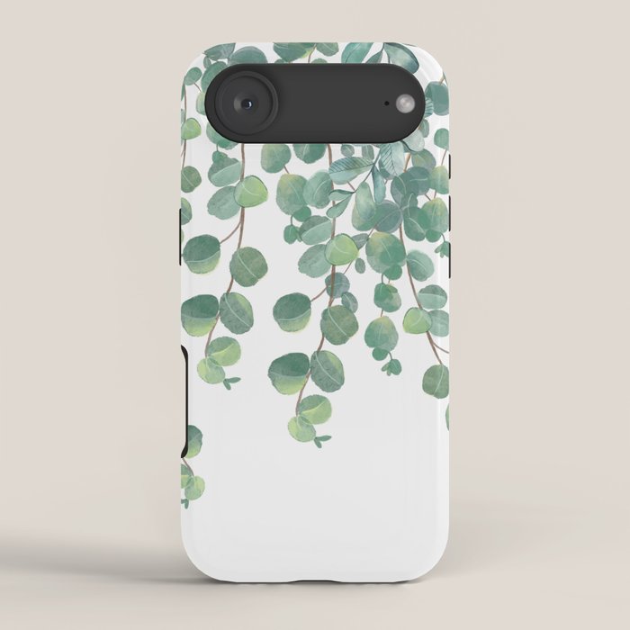 Decorative Eucalyptus Leaves iPhone Case Gallery Image 2
