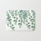 Decorative Eucalyptus Leaves Bath Mat Gallery Image 1