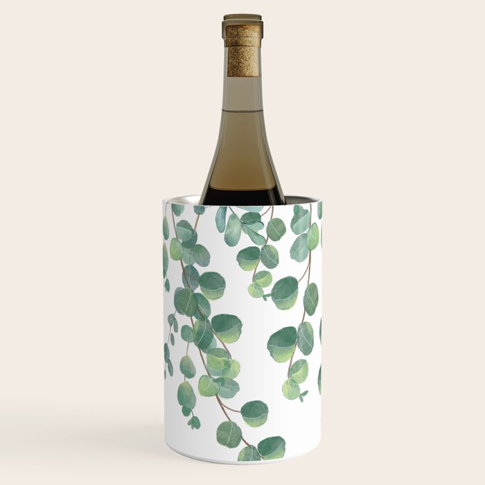 Decorative Eucalyptus Leaves Wine Chiller Gallery Image 2