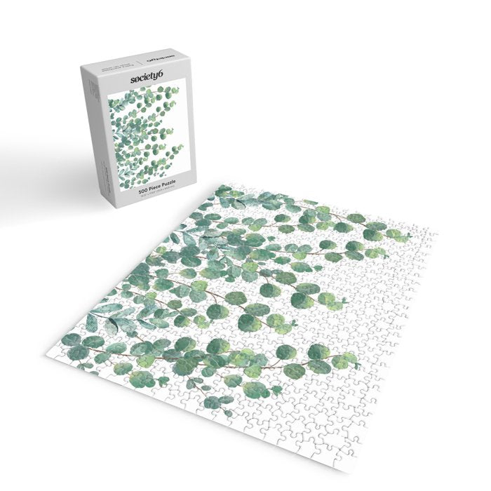 Decorative Eucalyptus Leaves Jigsaw Puzzle Gallery Image 2