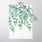 Decorative Eucalyptus Leaves Wrapping Paper Gallery Image 1