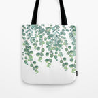 Decorative Eucalyptus Leaves Tote Bag Gallery Image 1
