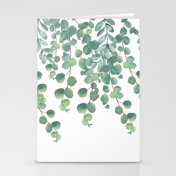 Decorative Eucalyptus Leaves Stationery Card Gallery Image 2