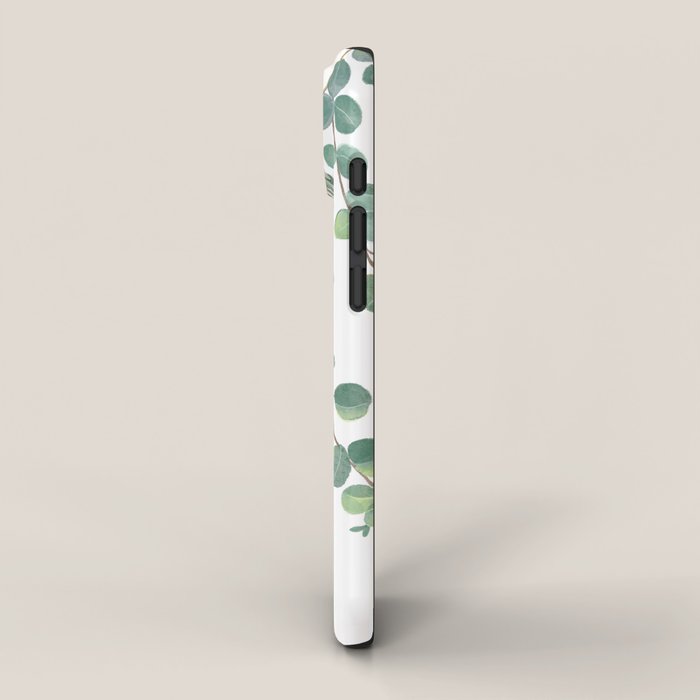 Decorative Eucalyptus Leaves iPhone Case Gallery Image 2