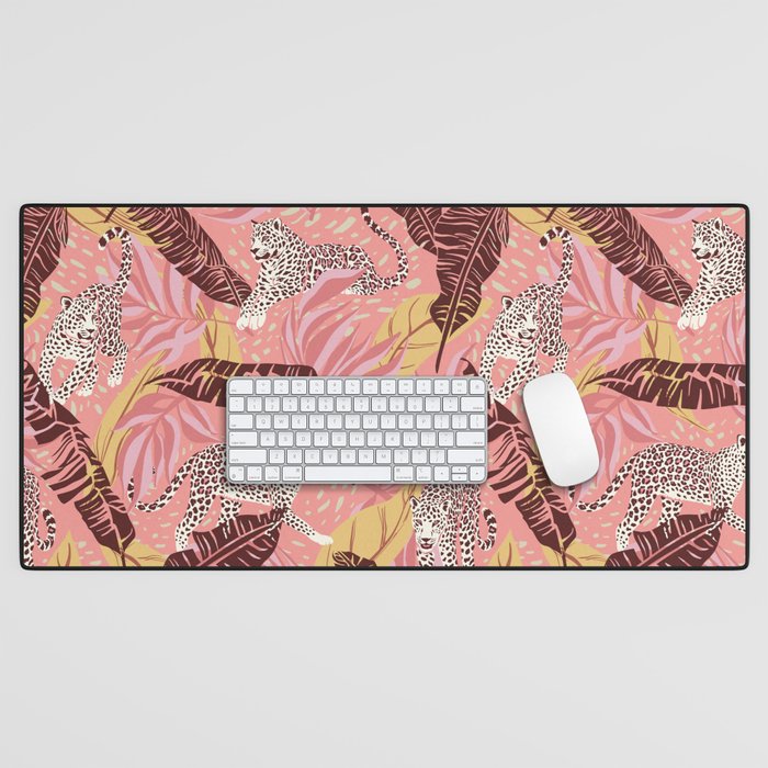 Leopard Crush Pink Desk Mat Gallery Image 1