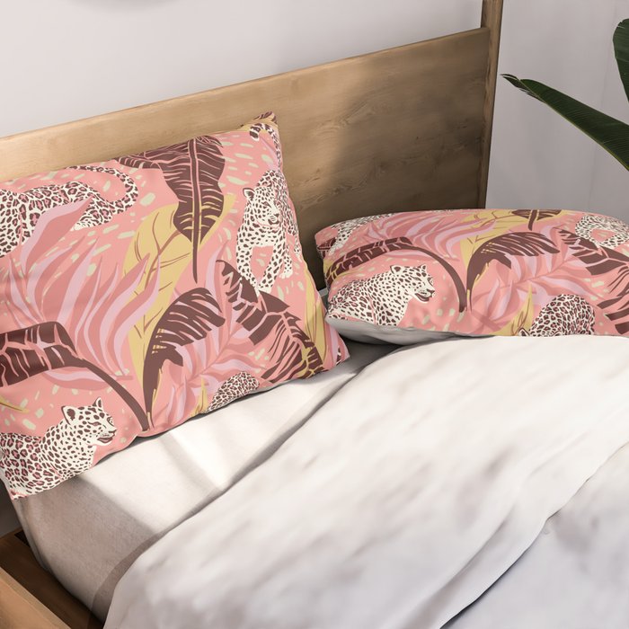 Leopard Crush Pink Pillow Sham Gallery Image 2