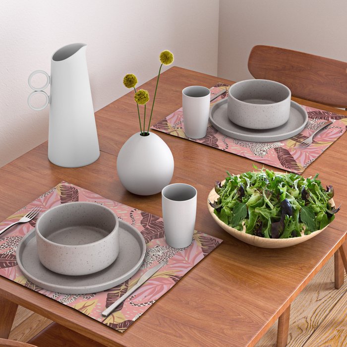 Leopard Crush Pink Placemat Gallery Image 2