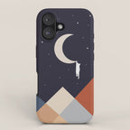 Cat Landscape 176 Hang on the Moon iPhone Case Gallery Image 1