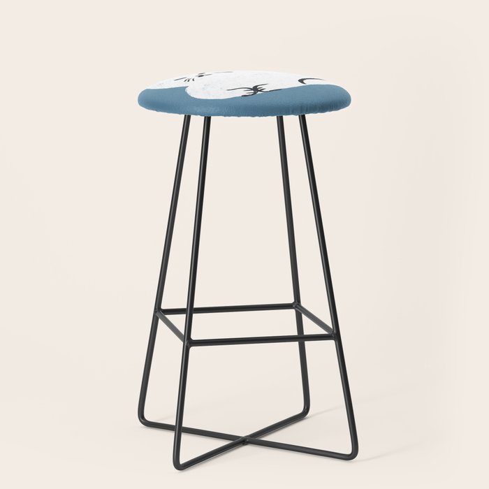 Comfy Cat WarmBlue Stool Gallery Image 1