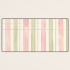Cozy Gingham Plaid in Soft Pink and Sage Warm Heirloom Desk Mat Gallery Image 3