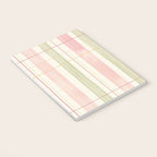 Cozy Gingham Plaid in Soft Pink and Sage Warm Heirloom Notebook Gallery Image 3
