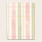 Cozy Gingham Plaid in Soft Pink and Sage Warm Heirloom Notebook Gallery Image 4