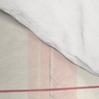 Cozy Gingham Plaid in Soft Pink and Sage Warm Heirloom Comforter Gallery Image 4