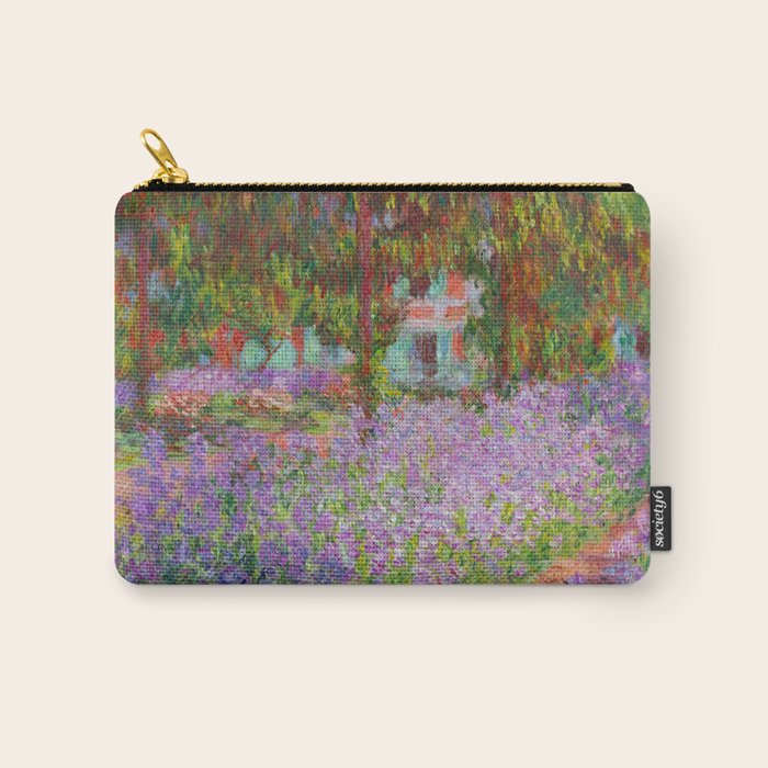 Claude Monet "The Artist's Garden at Giverny" Carry All Pouch Gallery Image 1