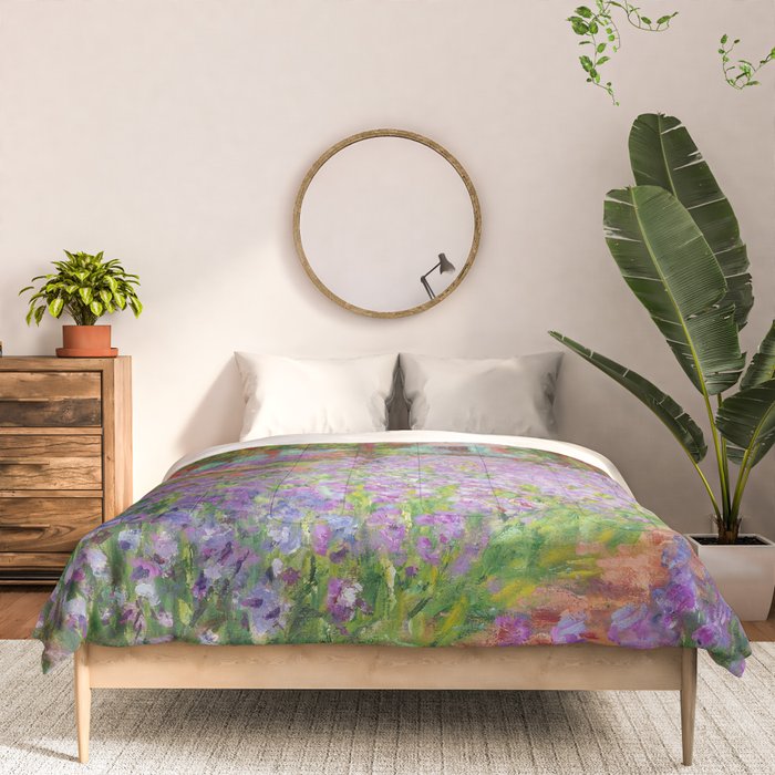 Claude Monet "The Artist's Garden at Giverny" Comforter Gallery Image 3