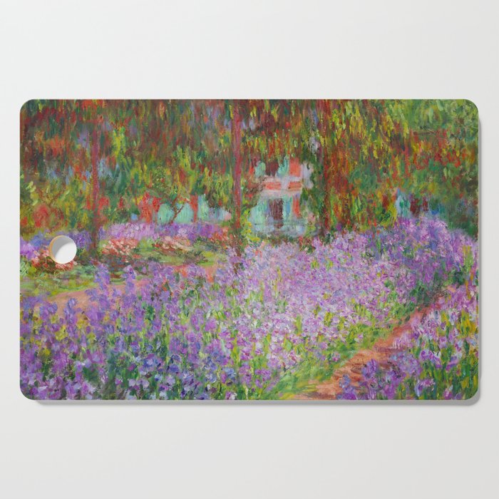 Claude Monet "The Artist's Garden at Giverny" Cutting Board Gallery Image 1