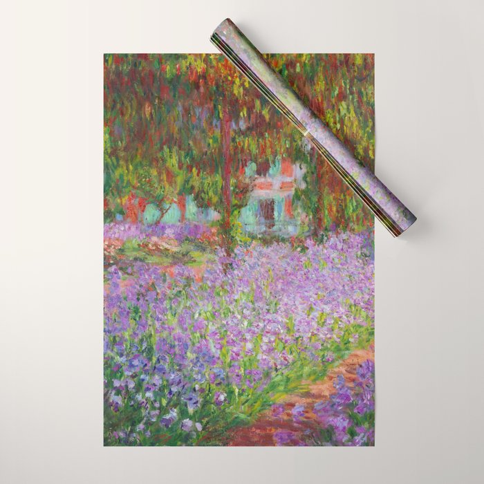 Claude Monet "The Artist's Garden at Giverny" Wrapping Paper Gallery Image 1