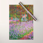 Claude Monet "The Artist's Garden at Giverny" Wrapping Paper Gallery Image 1