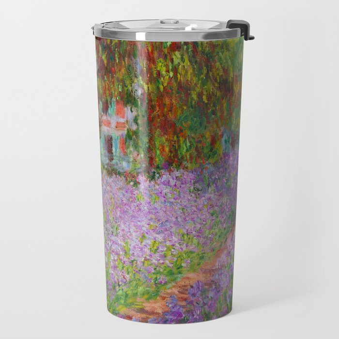 Claude Monet "The Artist's Garden at Giverny" Travel Mug Gallery Image 2