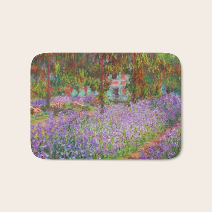 Claude Monet "The Artist's Garden at Giverny" Bath Mat Gallery Image 1