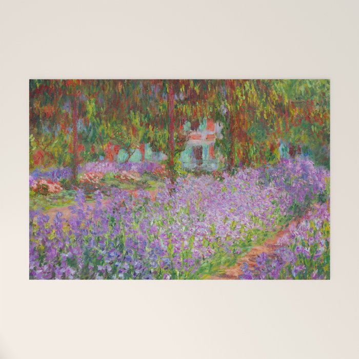 Claude Monet "The Artist's Garden at Giverny" Welcome Mat Gallery Image 1