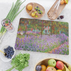 Claude Monet "The Artist's Garden at Giverny" Cutting Board Gallery Image 2