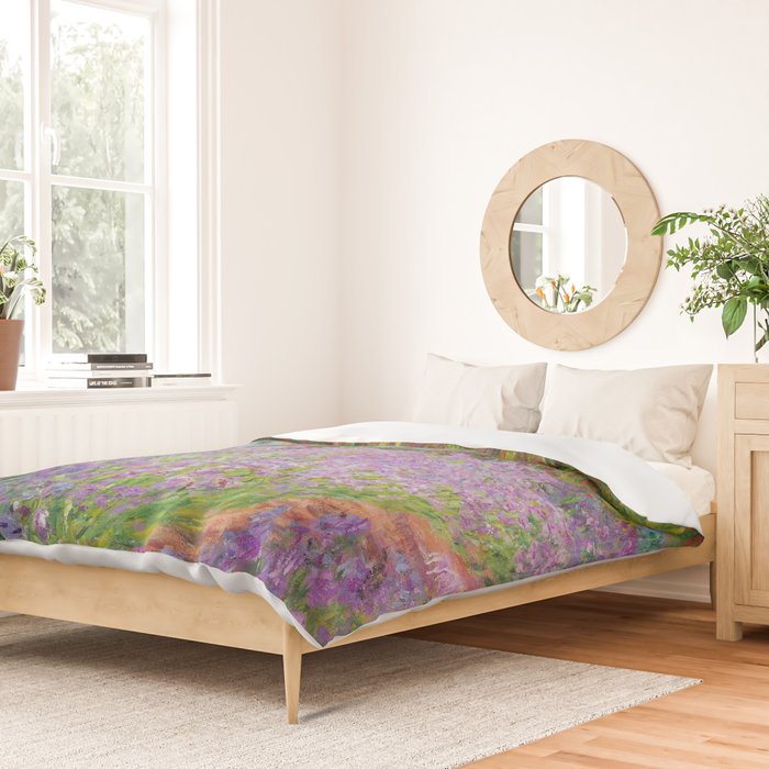 Claude Monet "The Artist's Garden at Giverny" Duvet Cover Gallery Image 2