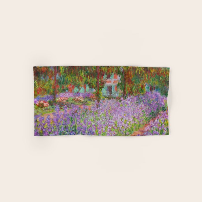 Claude Monet "The Artist's Garden at Giverny" Bath Towel Gallery Image 1
