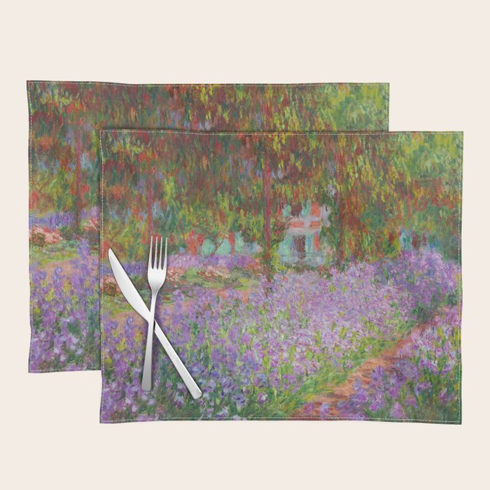 Claude Monet "The Artist's Garden at Giverny" Placemat Gallery Image 1